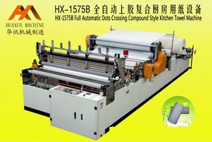 HX-1575B全自動交叉為復(fù)合廚房用紙設(shè)備