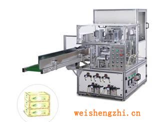 供應全自動盒抽面巾紙封盒機