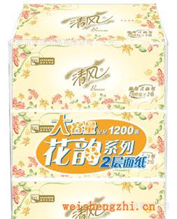 供應(yīng)B338RCM清風(fēng)200抽3包無香抽取式面紙